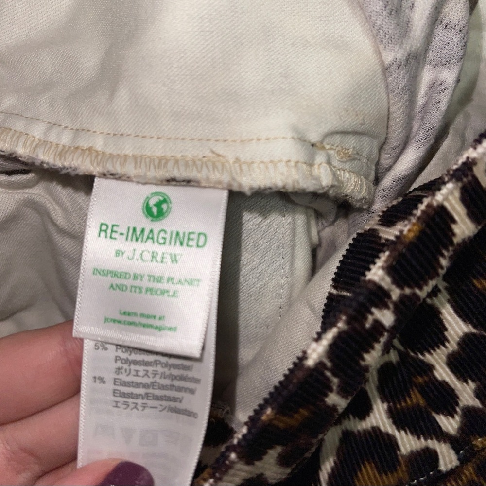 J. Crew Buckle Mini Skirt in Leopard Corduroy - Picture 6 of 7